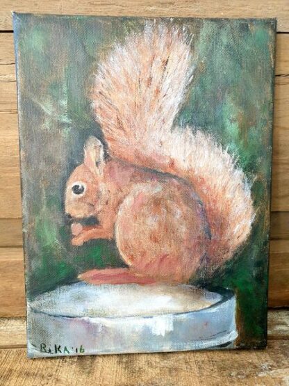 Schilderij eekhoorn - Afbeelding 2