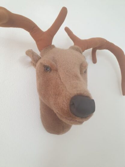 Pluche hertenkop kerst - Afbeelding 2