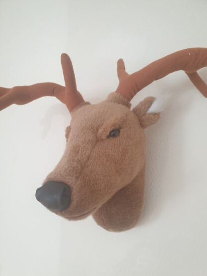 Pluche hertenkop kerst