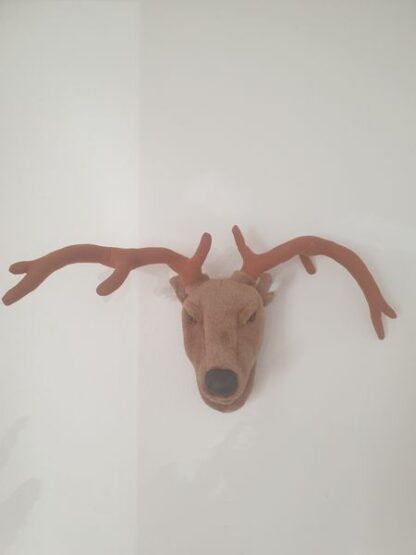 Pluche hertenkop kerst - Afbeelding 3