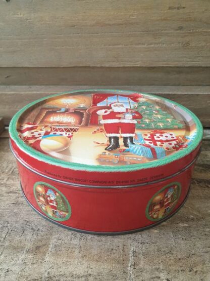 Vintage koektrommel kerst