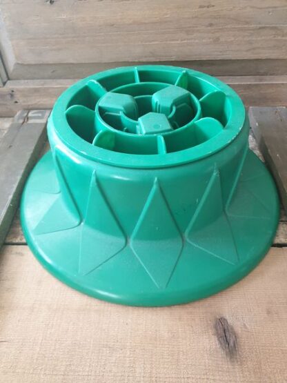 Vintage kerstboomstandaard kunststof groen