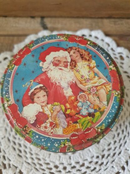 Vintage blikje kerst