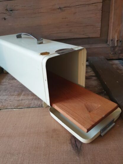 Vintage Brabantia koekblik wit