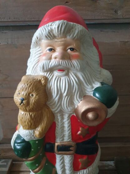 Grote vintage stenen kerstman - Afbeelding 2