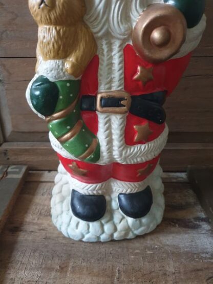 Grote vintage stenen kerstman - Afbeelding 3