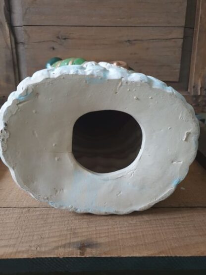 Grote vintage stenen kerstman - Afbeelding 5