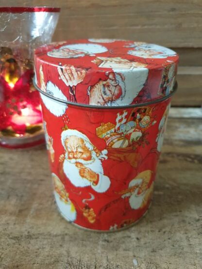 Vintage kerstblikje