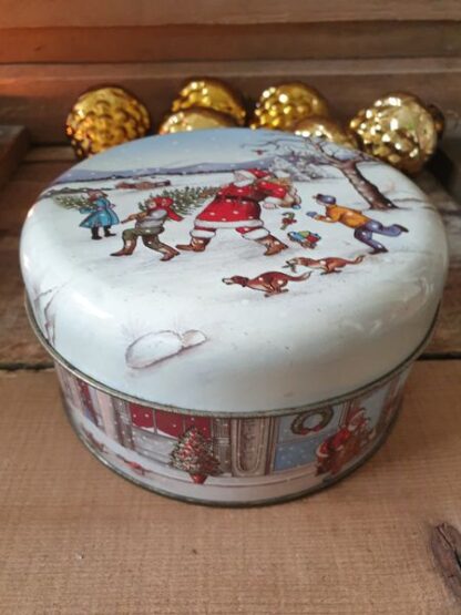 Vintage koektrommel kerst - Afbeelding 2