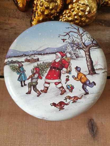 Vintage koektrommel kerst