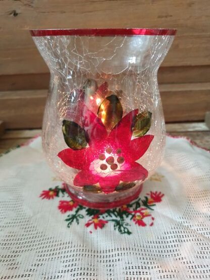 Vintage waxinelichthouder kerst