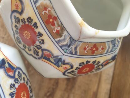 Kaststel Imari Ware Japan porselein - Afbeelding 5