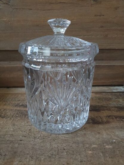 Vintage glazen voorraadpot