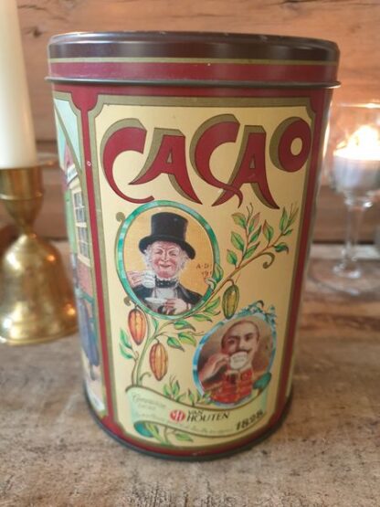 Vintage blik cacao Van Houten