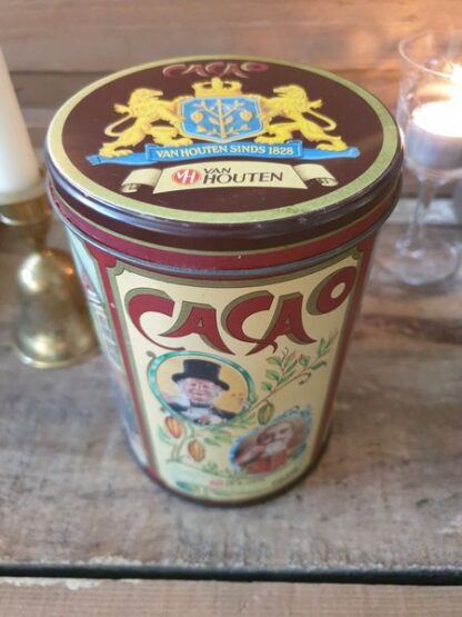 Vintage blik cacao Van Houten - Afbeelding 3