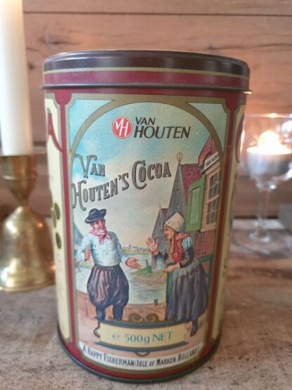 Vintage blik cacao Van Houten - Afbeelding 4