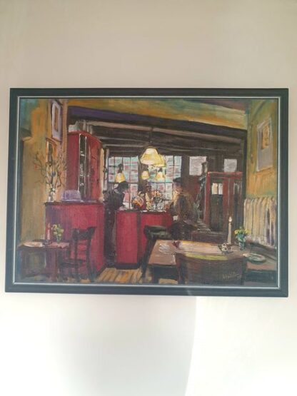 Schilderij "café" van Wim Velt - Afbeelding 3