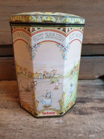 Oud blik Brinta achthoekig