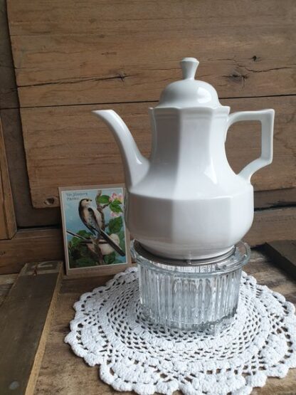 Brocante witte koffiepot Waldsassen