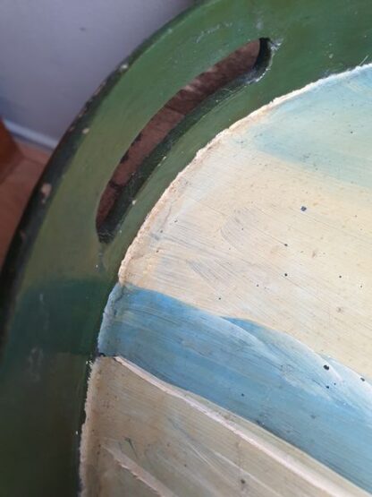 Oud houten beschilderd dienblad - Afbeelding 4