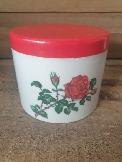 Vintage voorraadblik roos