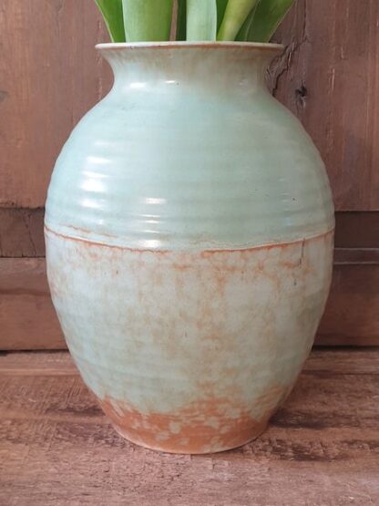 Vintage vaas turquoise - Afbeelding 2