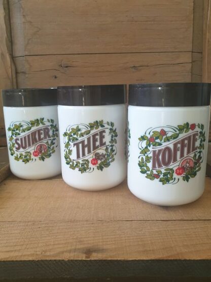 Vintage voorraadpotten Douwe Egberts