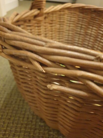 Vintage rieten mand met hengsel - Afbeelding 4
