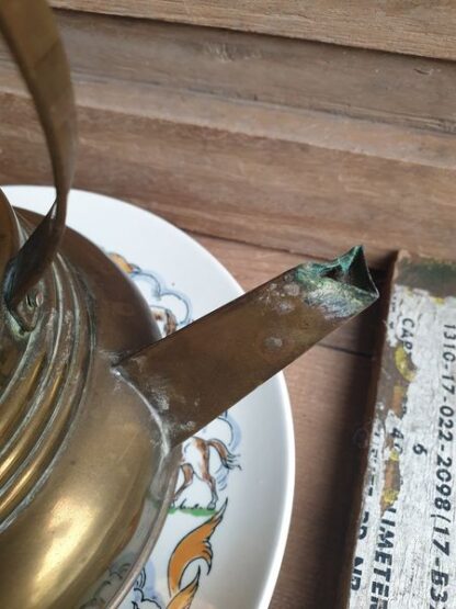 Antieke koperen ketel - Afbeelding 3