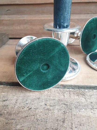 Vintage verzilverde kandelaar - Afbeelding 2