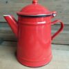 Vintage emaille ketel rood - Afbeelding 4