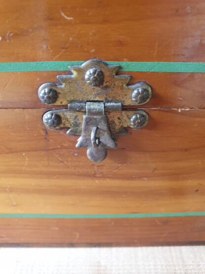 Antiek houten doos ruiters honden - Afbeelding 5