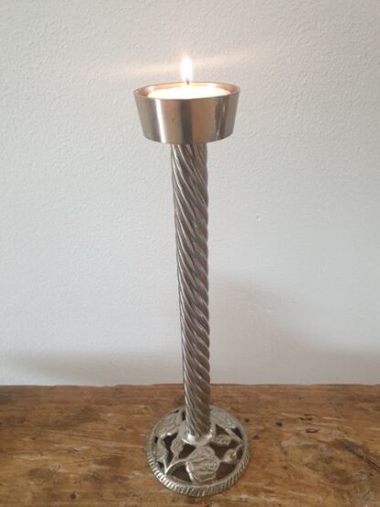 Vintage metalen waxinelichthouder