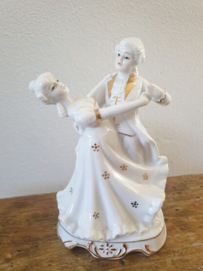 Vintage beeldje dansers porselein PMI