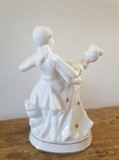 Vintage beeldje dansers porselein PMI - Afbeelding 2