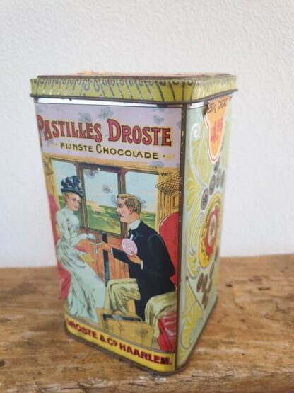 Oud groot blik Droste Cacao