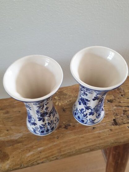 Vintage Delftsblauwe vaasjes - Afbeelding 6