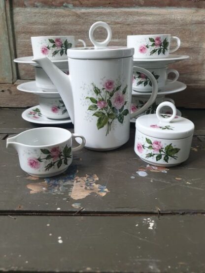 Vintage servies Villeroy & Boch roosjes