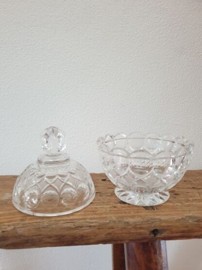 Vintage glazen bonbonschaal - Afbeelding 2