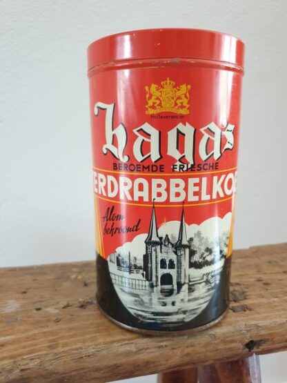 Oud blik beroemde Friesche boterdrabbelkoeken Haga