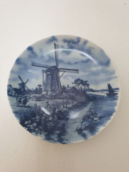 Vintage wandbord Delft Blauw handgeschilderd