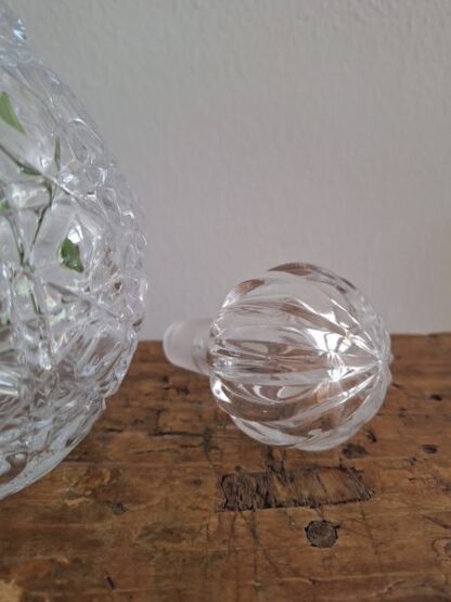 Vintage glazen karaf met stolp - Afbeelding 3