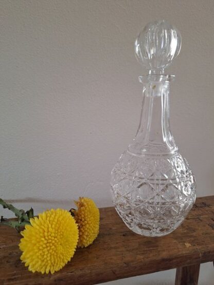 Vintage glazen karaf met stolp - Afbeelding 2
