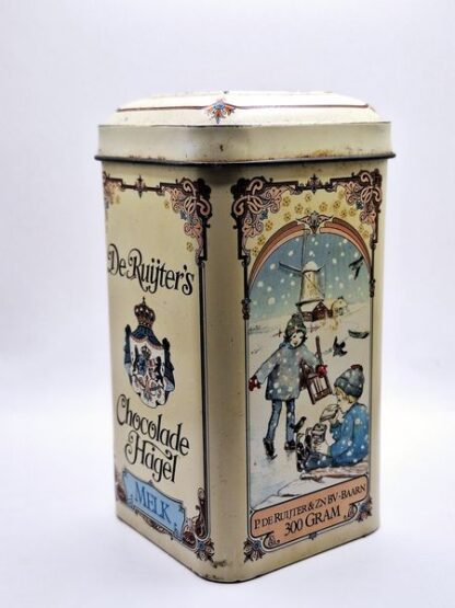 Oud blikje De Ruijter's chocoladehagel melk