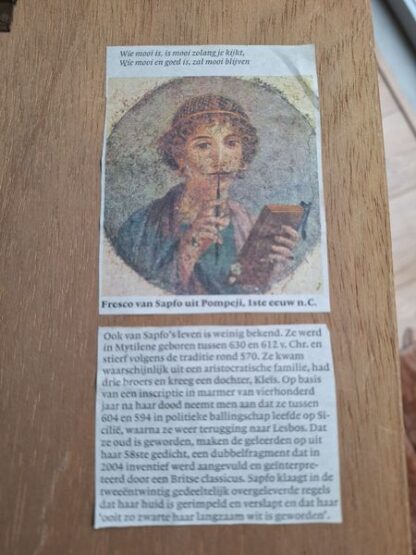 Portret Fresco van Sapfo - Afbeelding 2