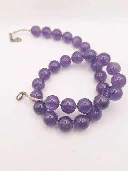 Vintage kralenketting paars