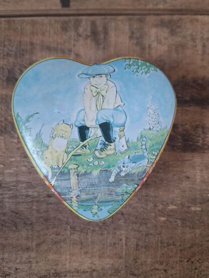 Vintage blikje hart