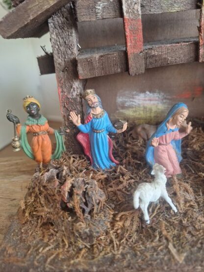 Vintage kerststal - Afbeelding 2