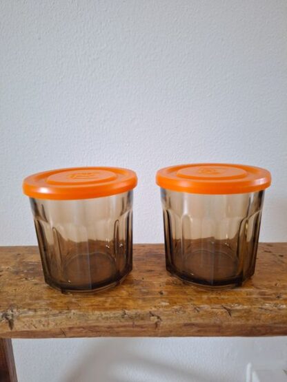Vintage voorraadpotten rookglas - Afbeelding 2