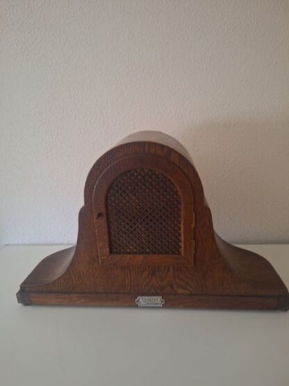 Vintage pendule tafelklok hout - Afbeelding 5